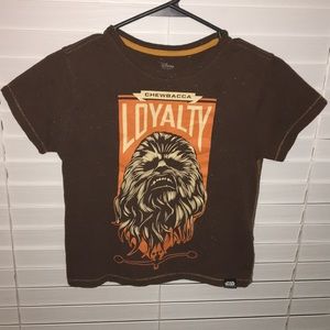 Disney Star Wars Chewbacca Boys Tee SZ 7
